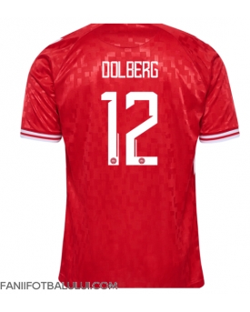 Danemarca Kasper Dolberg #12 Tricou Fotbal Replică European 2024 Barbati Acasa